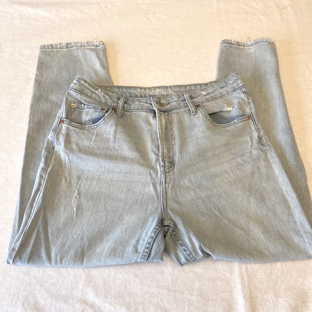 Size 10-Wild Fable/Target Jeans, High Rise Mom, Gently Used, Soft wash color